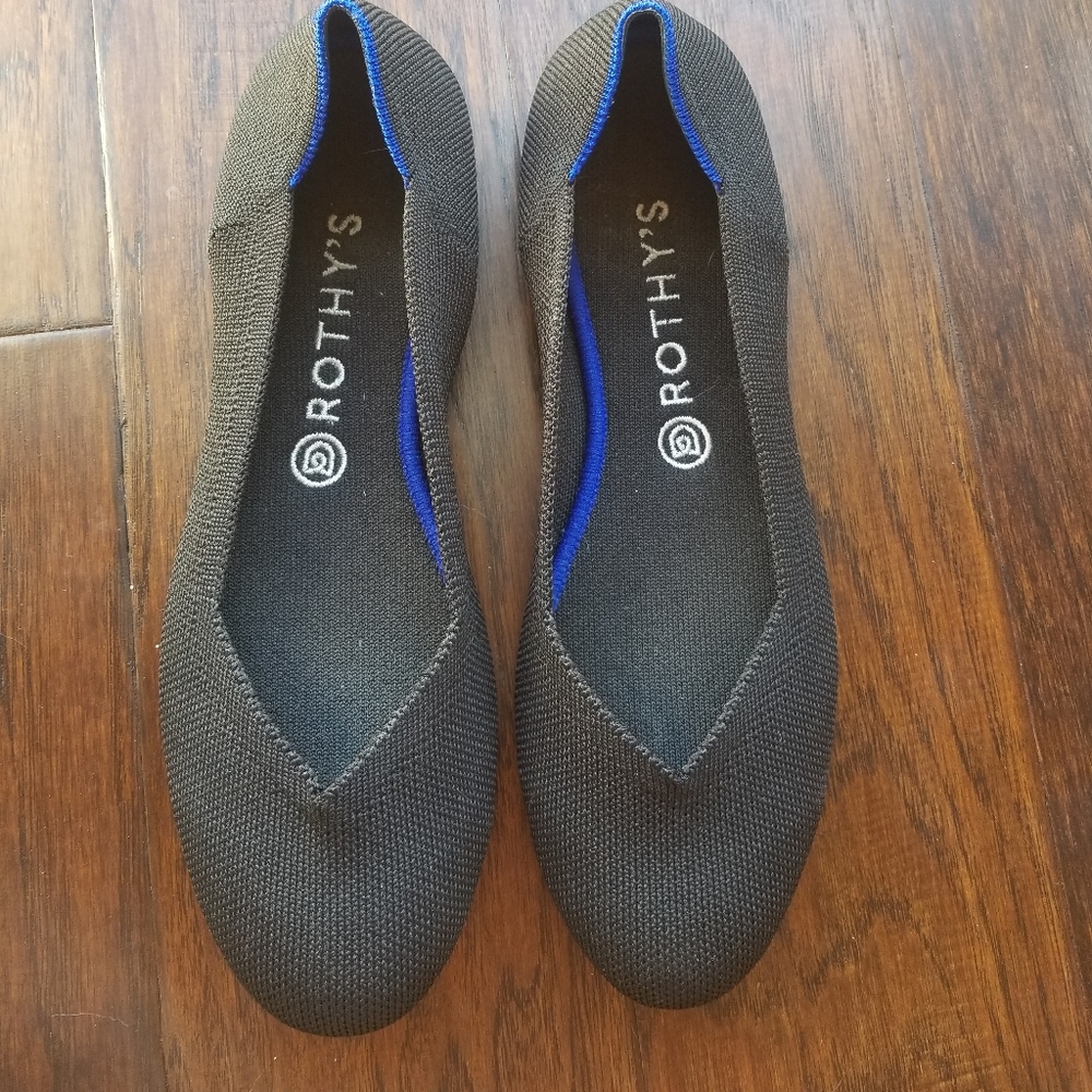 Black Rothy Flats